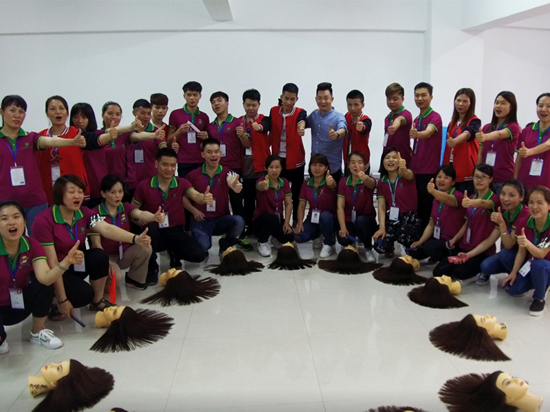 南寧美發(fā)培訓學校_美發(fā)基礎班課堂花絮