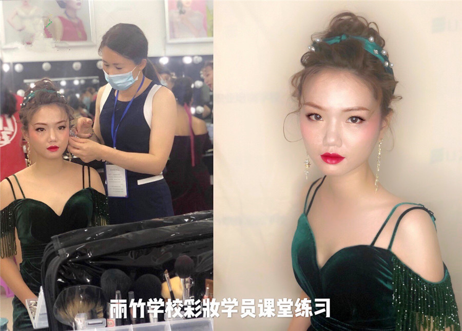 南寧化妝課堂：同學們交作業(yè)時間到