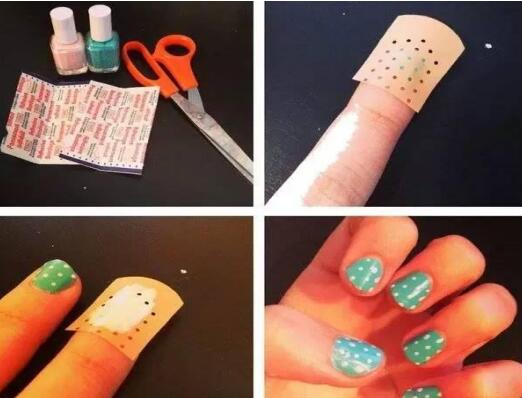 南寧美甲學校：“創(chuàng)可貼”美甲教程