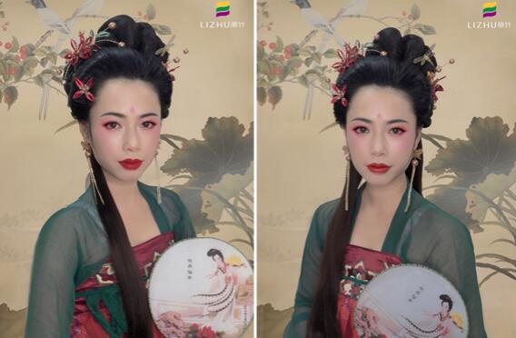 麗竹彩妝作品：古代婉約氣質妝容