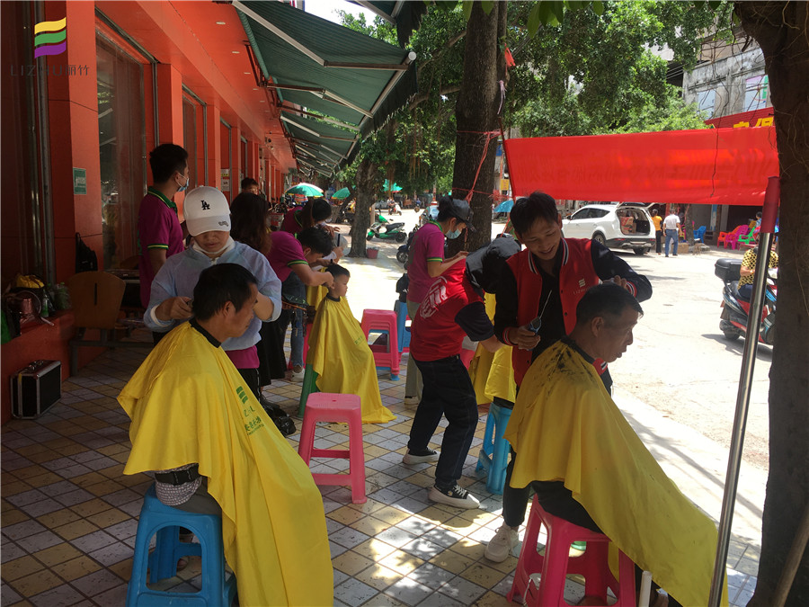 長塘，六景，巒城，中共麗竹美發(fā)隊來啦