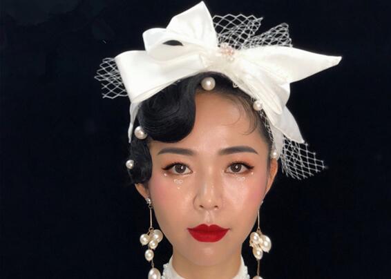 輕奢復(fù)古妝容，南寧化妝學(xué)校課堂作品