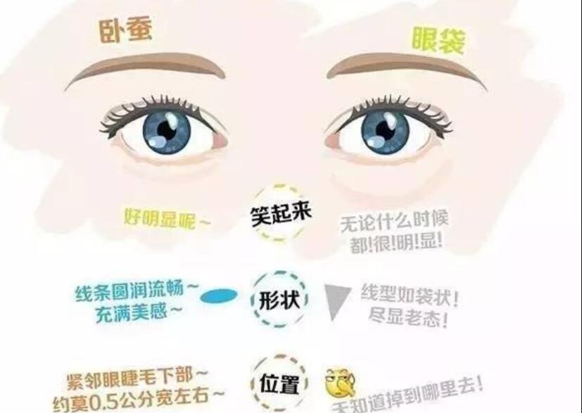 眼袋還是臥蠶，快來學辨別的方法