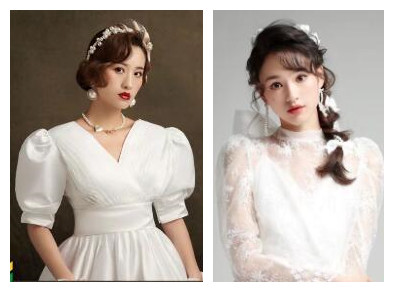 用韓式新娘造型作品，展示廣西化妝學校哪家口碑好