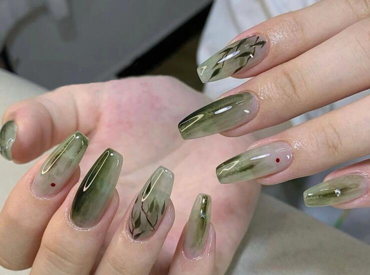 新中式美甲圖片，廣西時尚美甲學校帶你領(lǐng)略國風文化