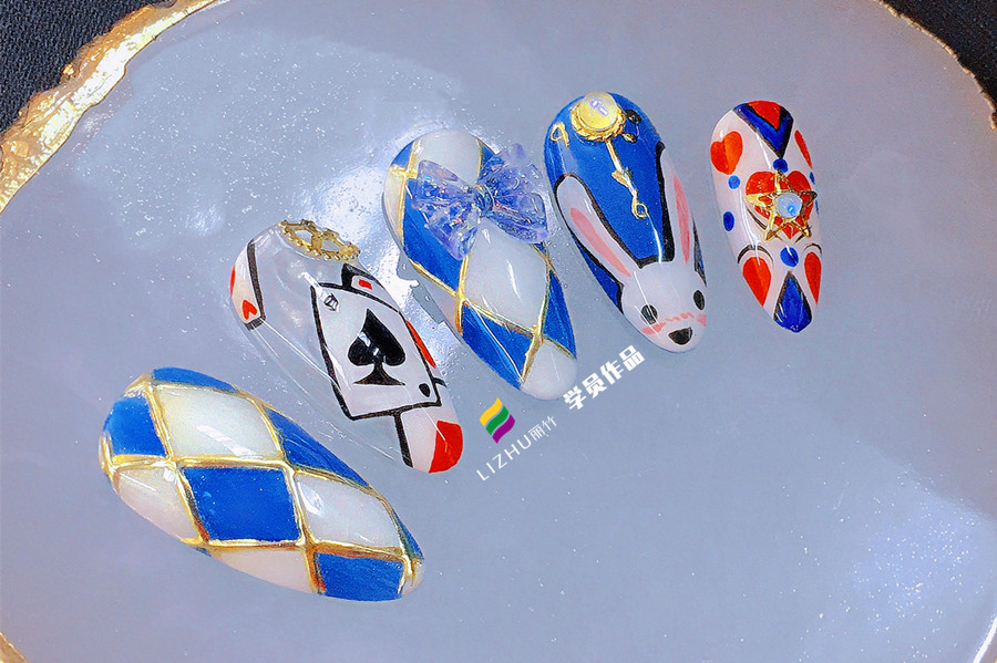 廣西專業(yè)美甲師培訓班學員作品欣賞