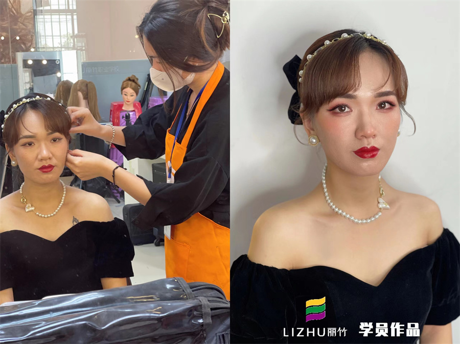 簡約時(shí)尚新娘造型考核 | 廣西專業(yè)化妝學(xué)校作品