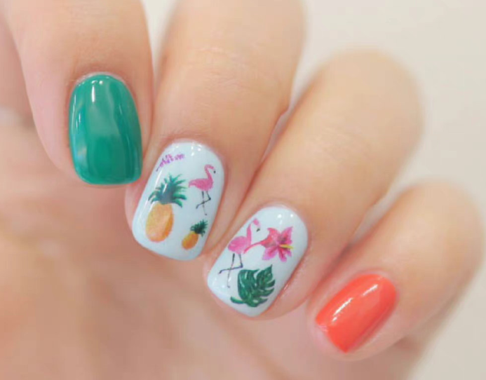 卡通彩繪美甲，南寧美甲教學網(wǎng)紅款分享