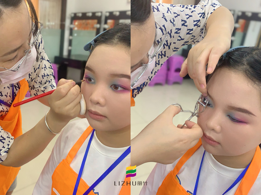 雙色眼影的畫法，南寧化學(xué)教學(xué)課件分享