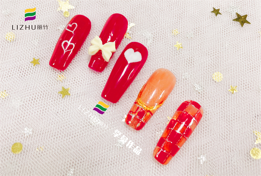 紅色婚禮美甲 、暈染液美甲、泡泡海洋風(fēng)美甲 | 廣西正規(guī)培訓(xùn)美甲