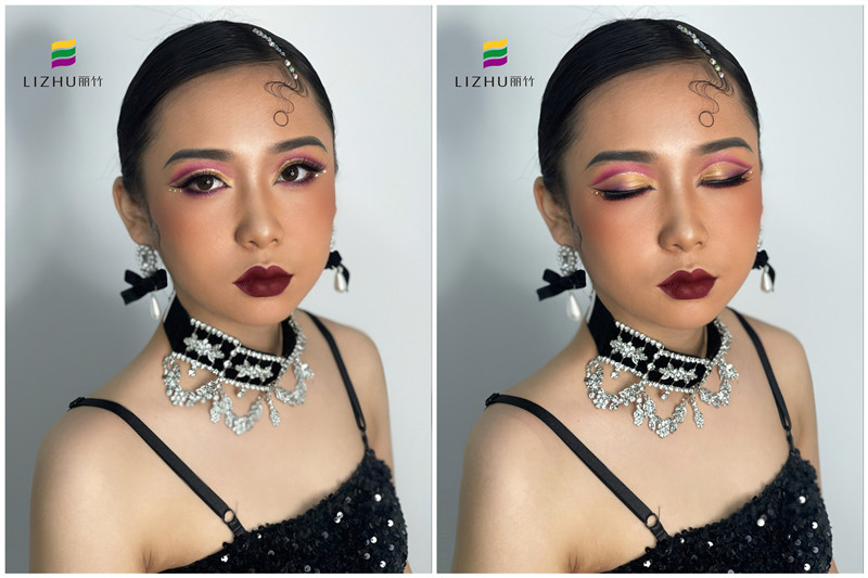 拉丁舞者眼妝的特點(diǎn)，廣西有名的化妝造型學(xué)校課堂實(shí)操