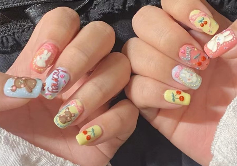 法式櫻桃美甲，南寧美甲進修造型培訓