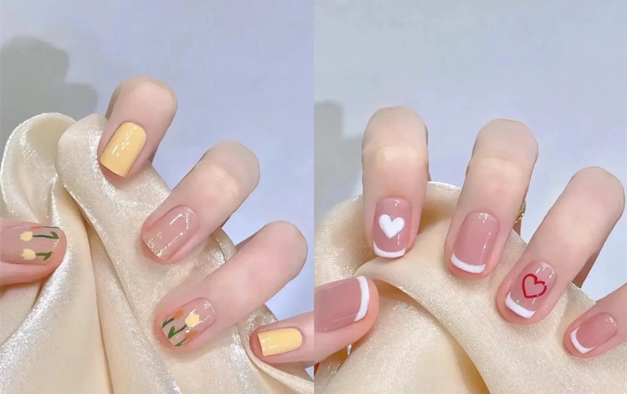 適合本甲的裸色短甲 ???，南寧網紅美甲款式班分享