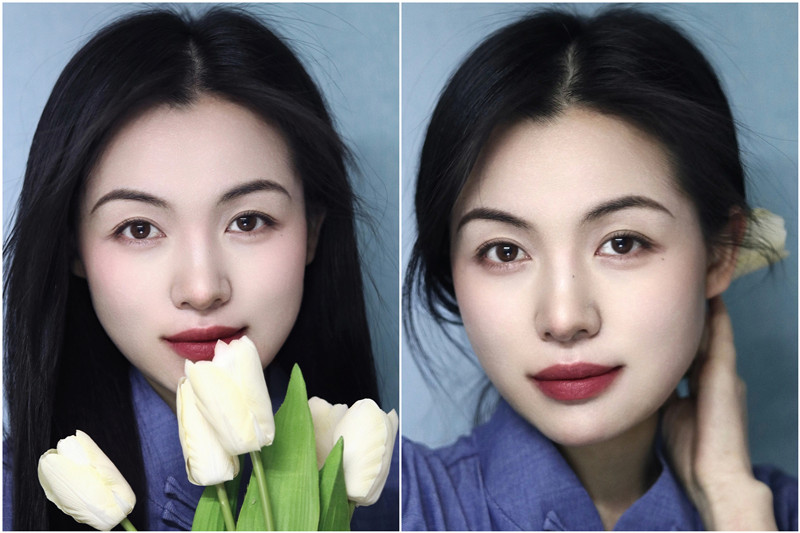 中式眉形教程，廣西化妝基礎(chǔ)班整理分享