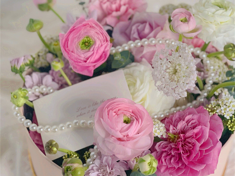 韓式玫瑰花盒制作技巧，南寧鮮花培訓(xùn)