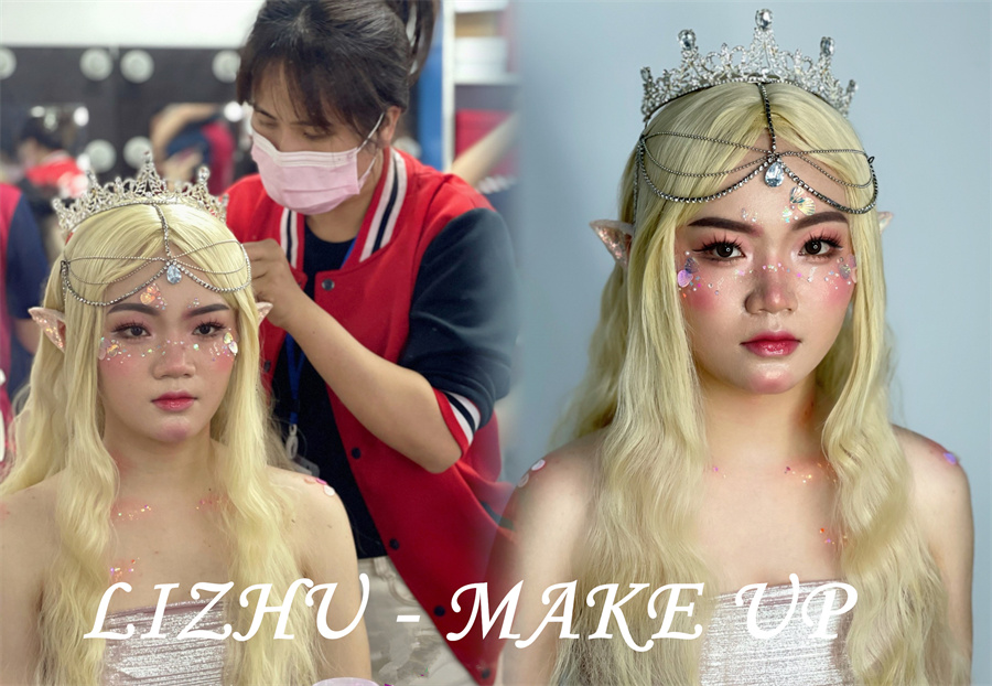 人魚精靈造型，南寧培訓(xùn)化妝寫真作品