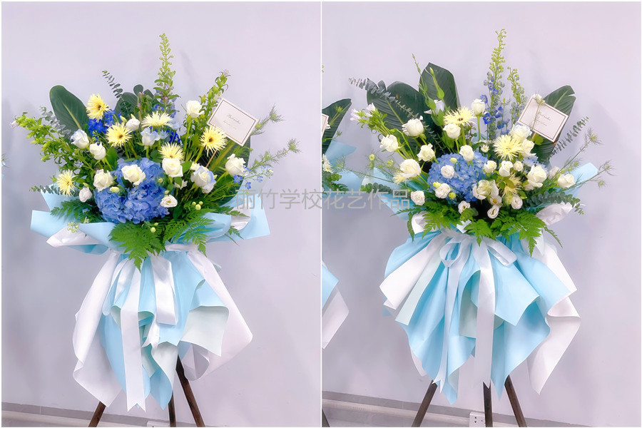 韓系開(kāi)業(yè)花籃，廣西花藝職業(yè)技術(shù)學(xué)校作品