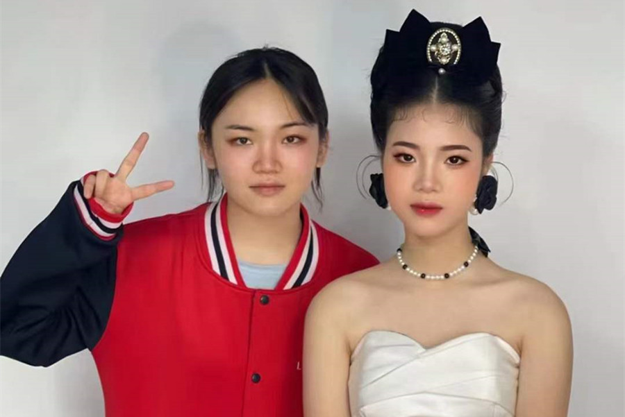 復古新娘，廣西南寧美妝學校學員作品