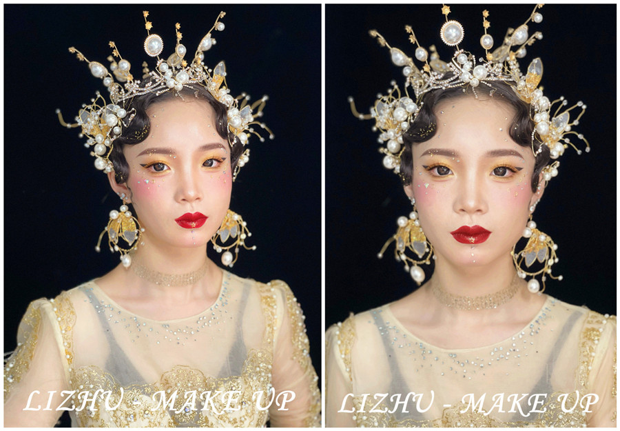 高奢妝容造型，廣西彩妝創(chuàng)意培訓(xùn)學(xué)校作品