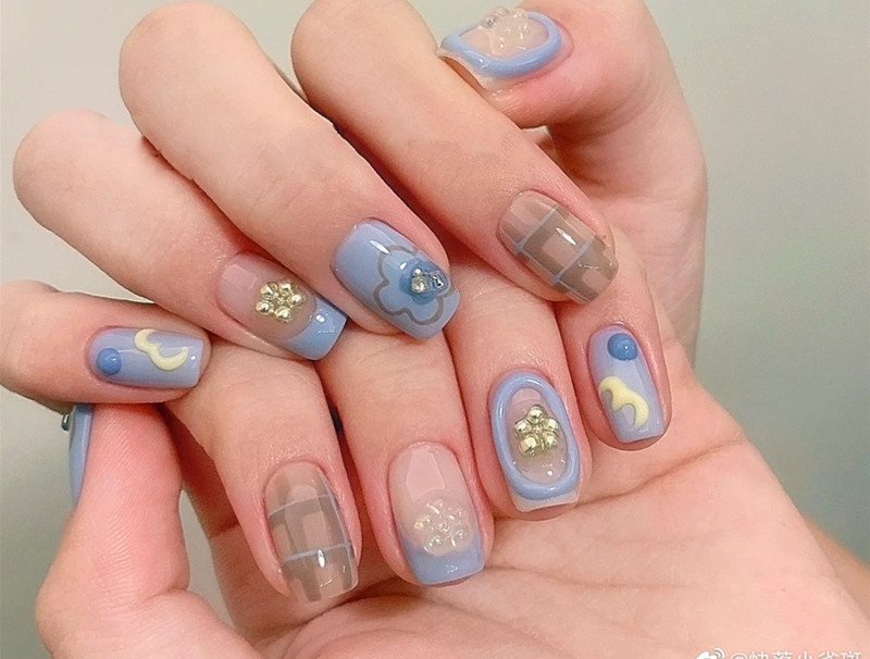 可愛手繪小短甲，零基礎(chǔ)學(xué)美甲技術(shù)