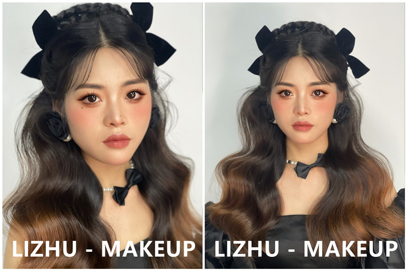 晚禮服造型，南寧培訓化妝師作品