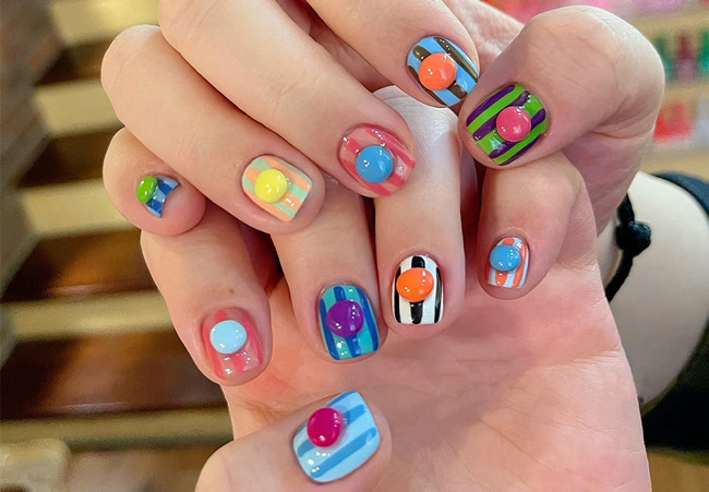 多巴胺美甲，南寧美甲網(wǎng)紅造型分享