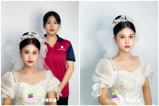 婚禮新娘造型，南寧新娘彩妝作品