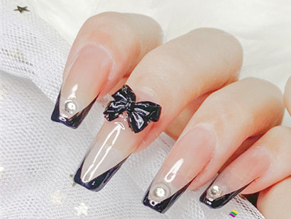 法式腮紅美甲&蝴蝶結(jié)法式美甲，南寧美甲學徒必學款式