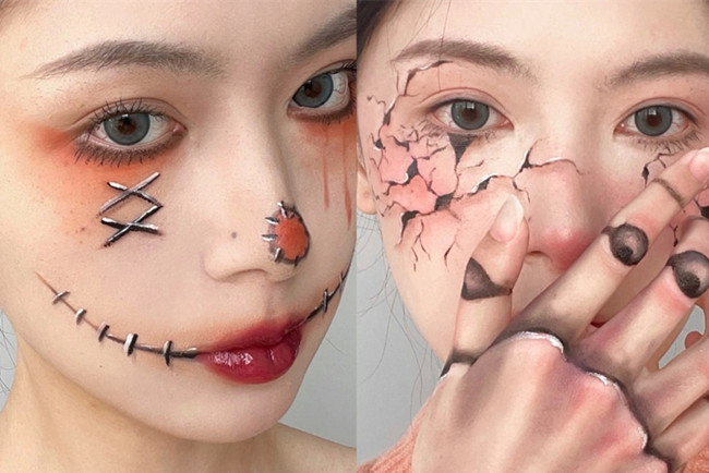 萬圣節(jié)可愛妝容，廣西創(chuàng)意妝容造型