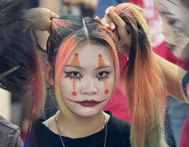 萬圣節(jié)妝容圖片，南寧化妝彩妝造型培訓(xùn)學(xué)校作品