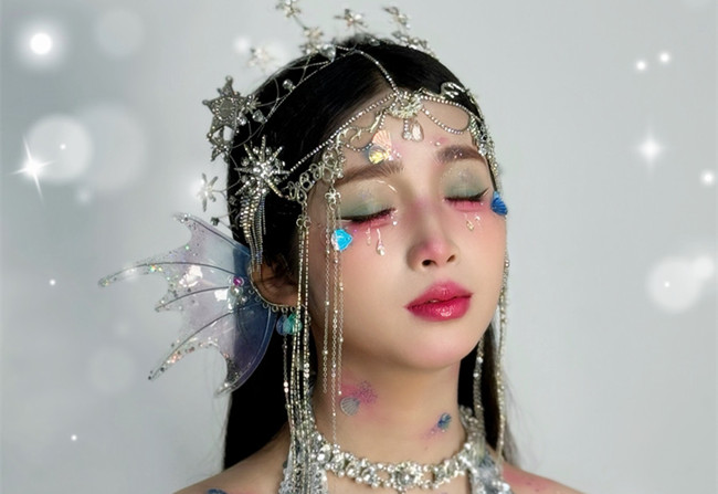 人魚公主造型，?南寧影樓化妝造型作品