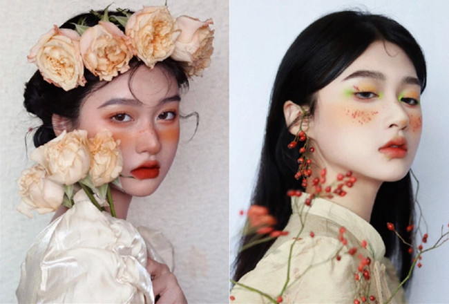 鮮花造型寫(xiě)真，廣西化妝形象造型培訓(xùn)分享