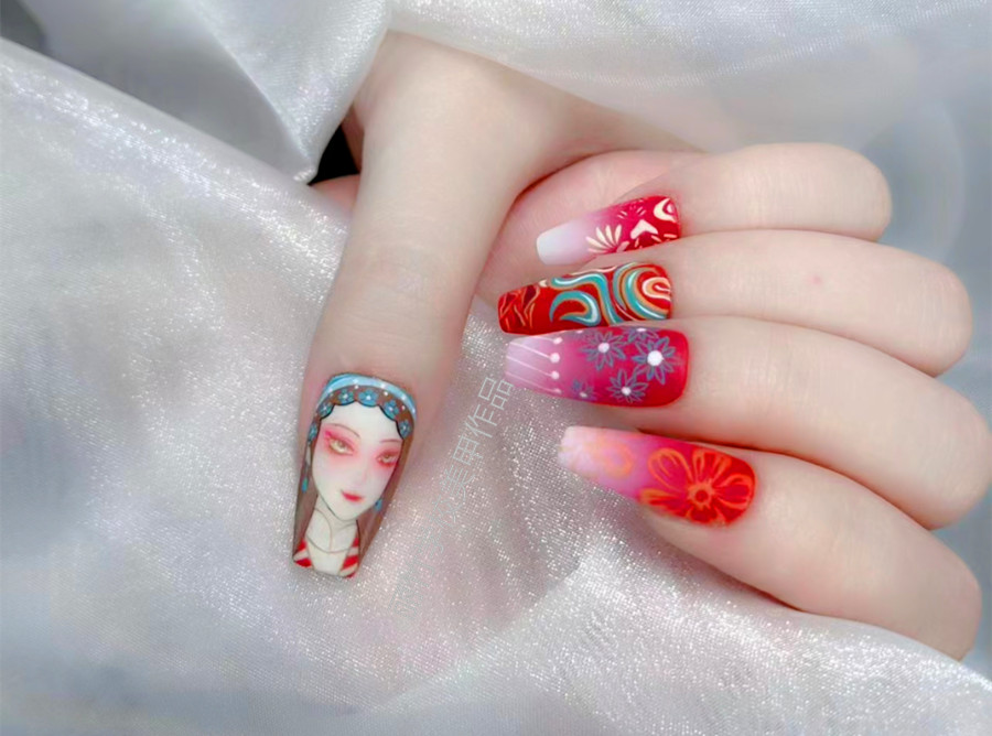 國風花旦美甲，南寧美甲店推薦