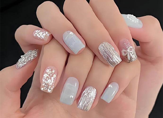 適合打工人的美甲，廣西學(xué)美甲款式