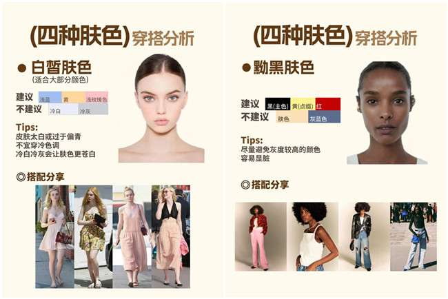 不同膚色的穿搭，廣西形象設(shè)計(jì)專(zhuān)業(yè)分析