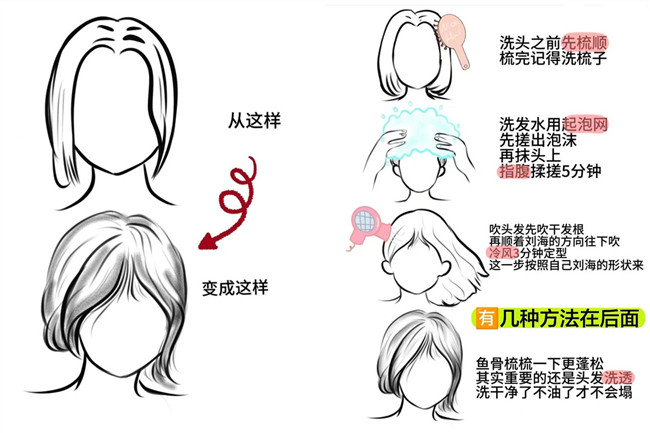 廣西燙發(fā)：如何讓八字劉海變蓬松？