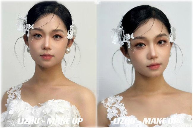 小眾蕾絲新娘， 南寧培訓(xùn)化妝師作品