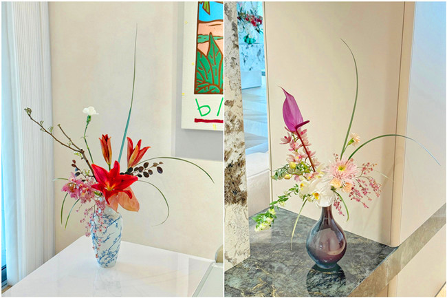 中式花瓶插花作品，南寧插花師學(xué)校收集分享