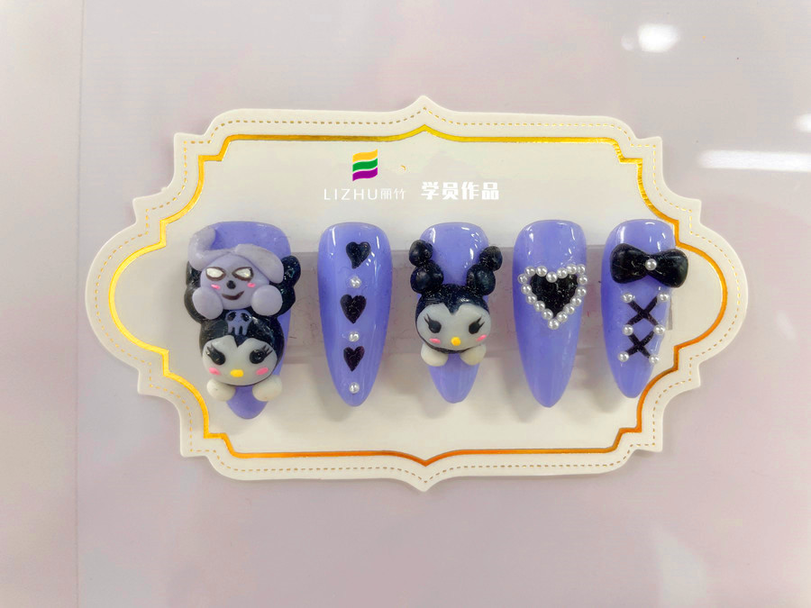 雕花+彩繪美甲，廣西美甲進階培訓