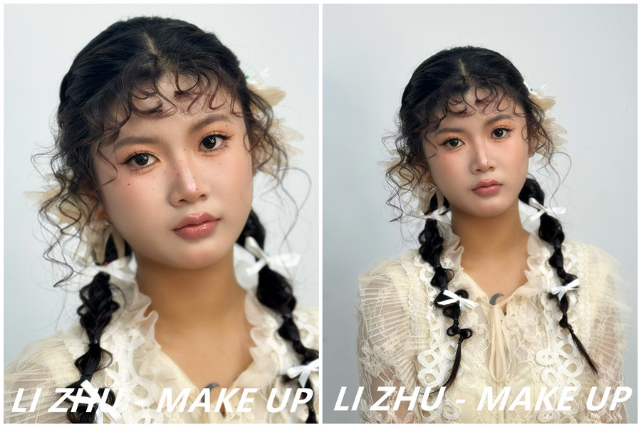 俏皮羊毛卷造型，學(xué)化妝零基礎(chǔ)在南寧