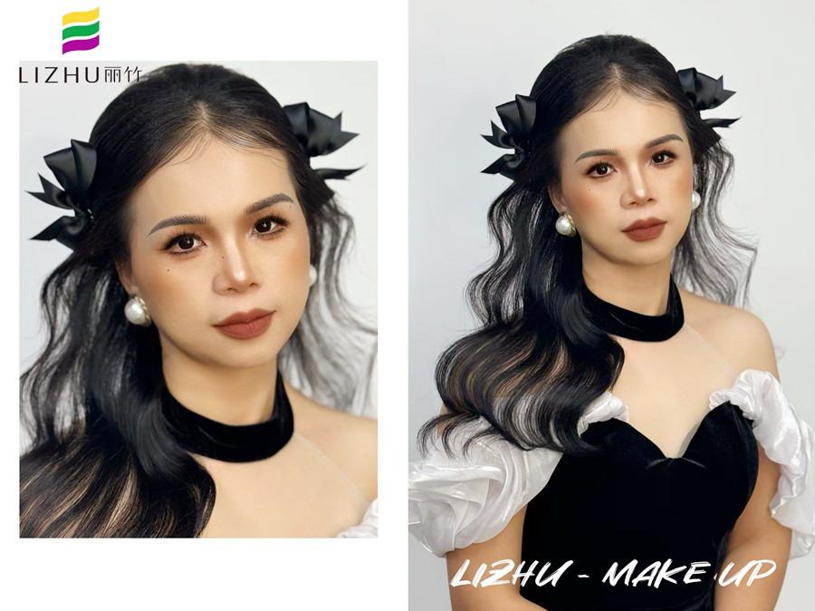 甜美輕泰造型，廣西造型寫真化妝課程作品