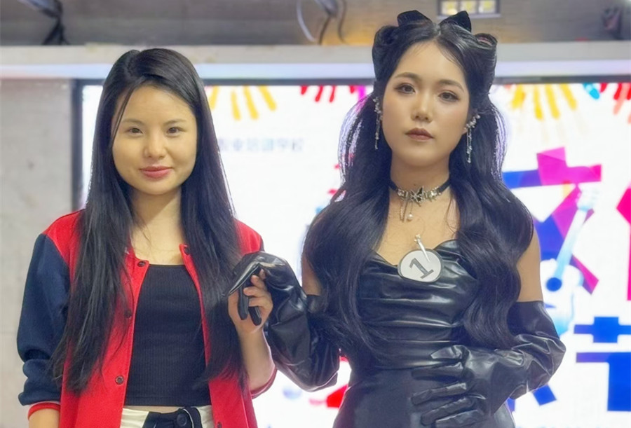 復古貓耳造型，廣西化妝彩妝造型訓練作品