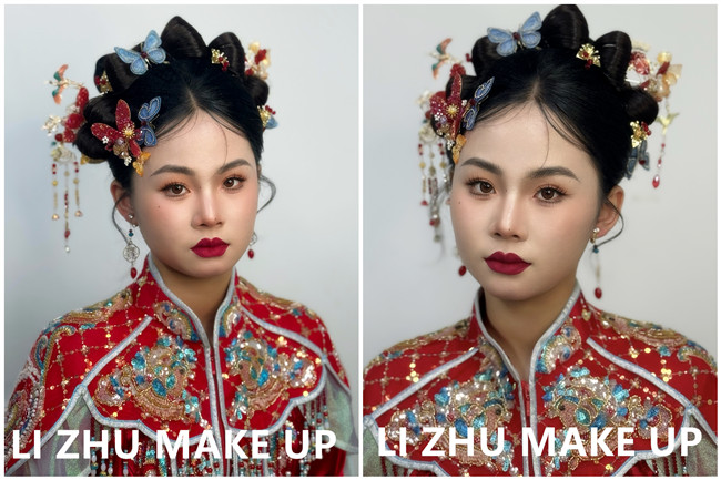 國風(fēng)秀禾造型，廣西影樓新娘寫真作品