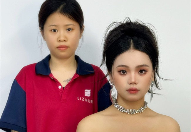 泰式禮服造型，廣西彩妝學(xué)校排行前十學(xué)員作品