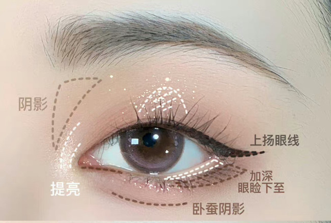 單眼皮早八消腫眼妝教程，南寧化妝美妝