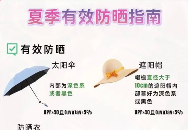 夏季如何有效防曬，美容護(hù)膚零基礎(chǔ)