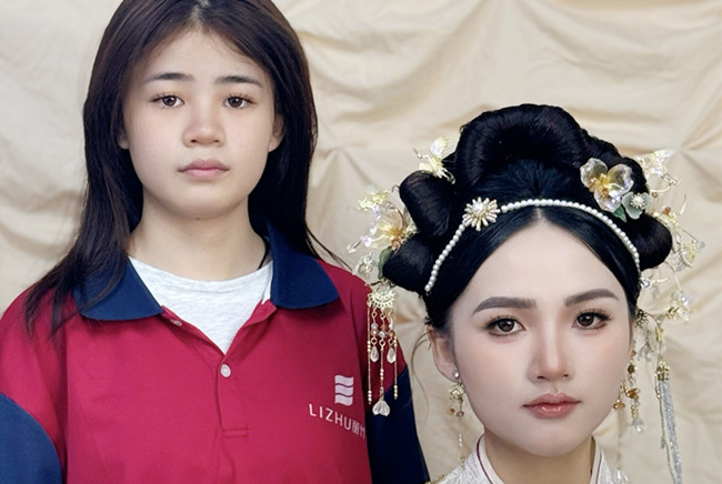 婚禮秀禾造型，南寧化妝訓練