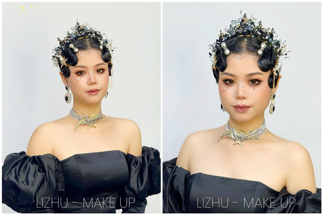 輕奢手推波紋造型， 廣西新娘妝造教學(xué)作品