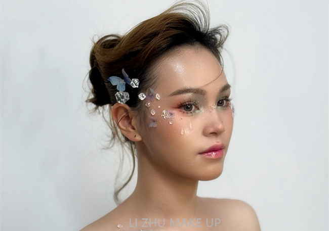 碎鉆氛圍感造型，廣西化妝進修深造