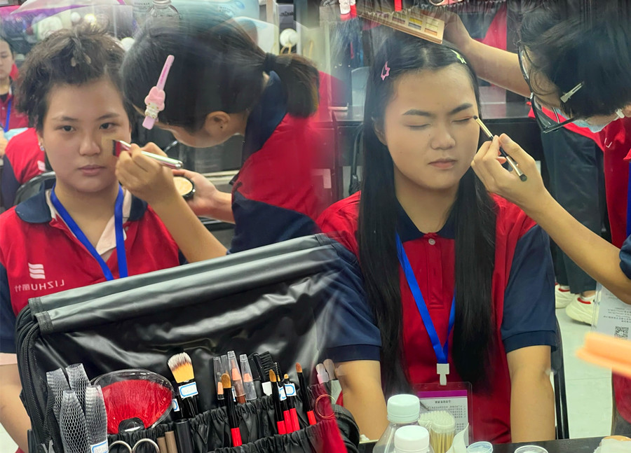 化妝基礎底妝練習，南寧培訓化妝基礎